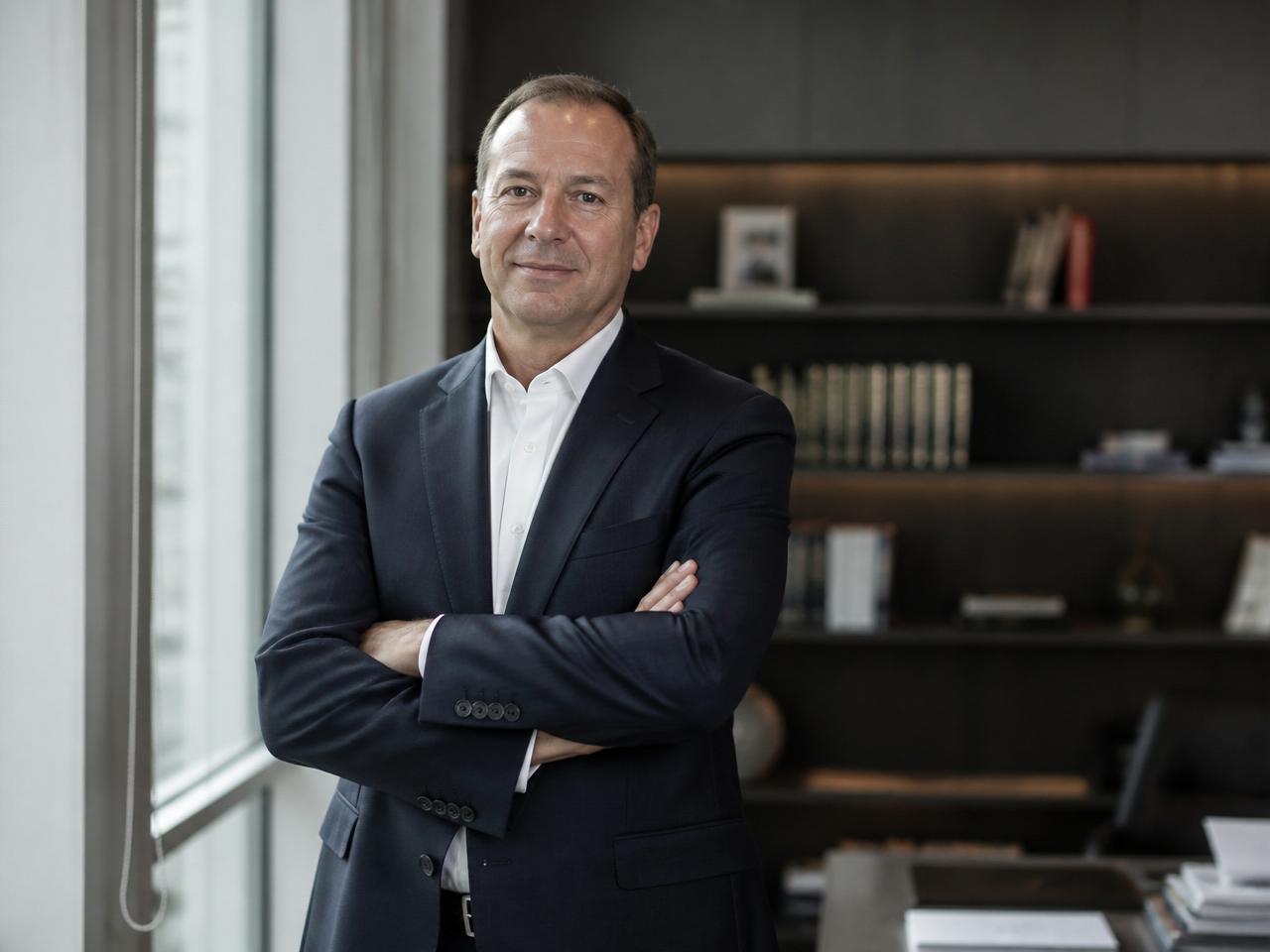 Laurent Mathiot dans son bureau exécutif — OCIM Precious Metals